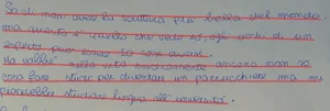 alt="andamento della scrittura"