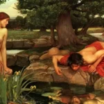 alt="dipinto di Narciso che si specchia simbolo del disturbo"